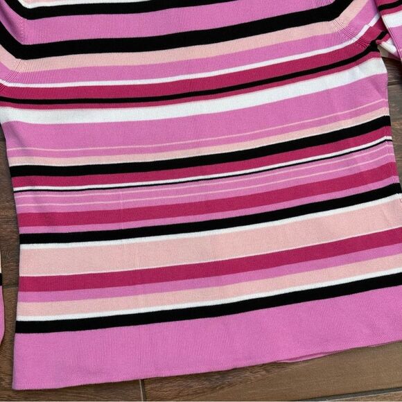 Designers Originals Petite Spring Stripe Cardigan 100% Cotton Size PM - Picture 6 of 6